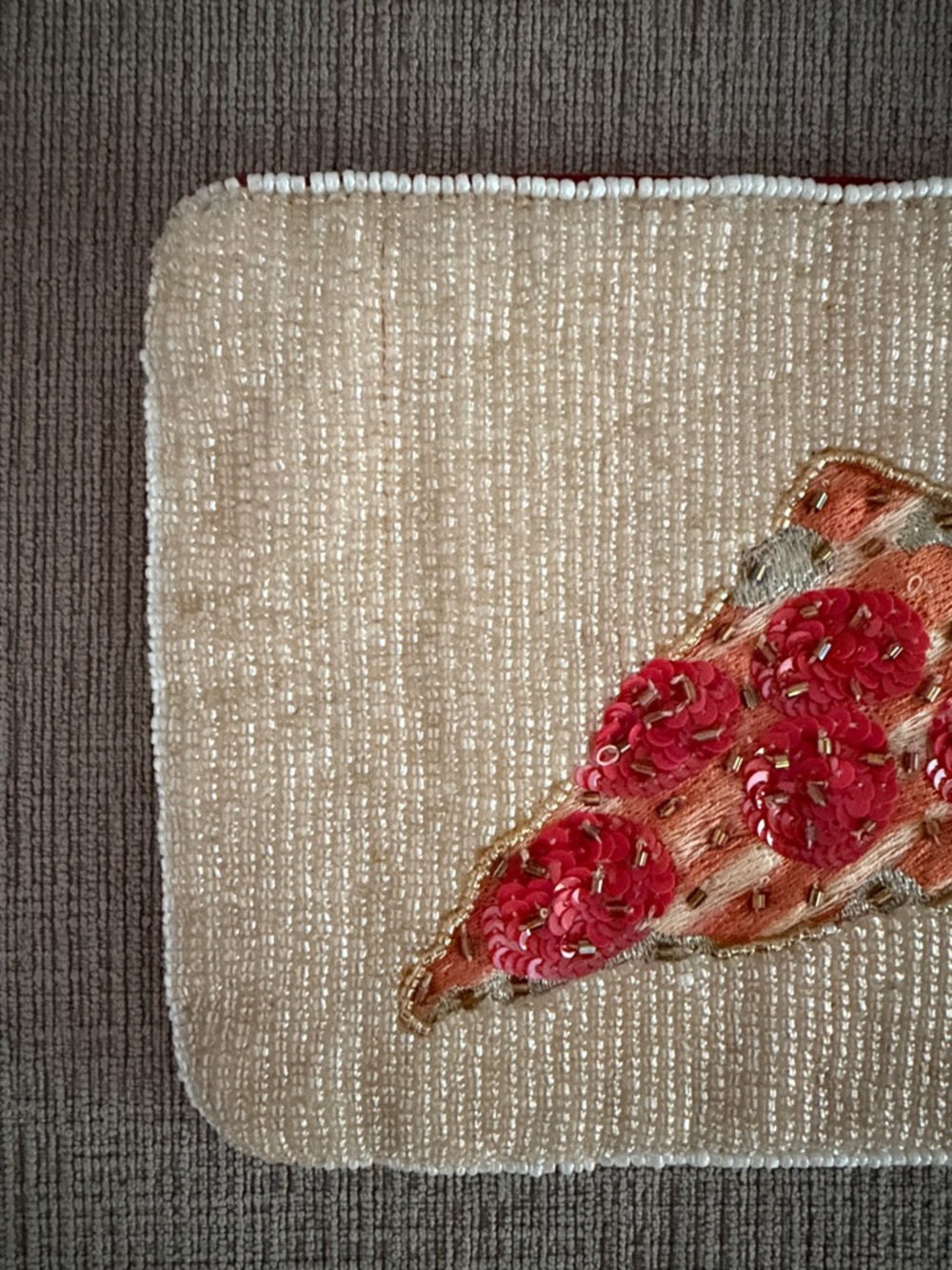 Anthropologie Beaded New York City Pouch - Picture 7 of 9